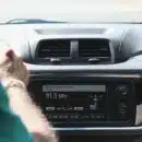 black car stereo turned on at 2 00