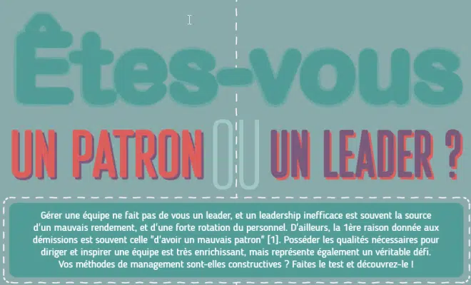 Infographie : Différences entre patron et leader : la lutte incessante entre pouvoir et leadership