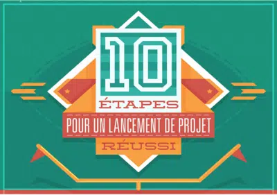 Infograpghie : 10 étapes pour un lancement de projet efficace: une liste de contrôle pour chefs de projet