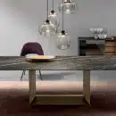 Table extensible en marbre