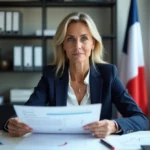 Femme d affaires concentrée dans un bureau moderne