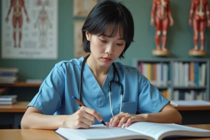 Professionnels de santé en formation dans le secteur médical