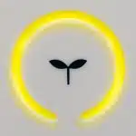 blue and white round logo