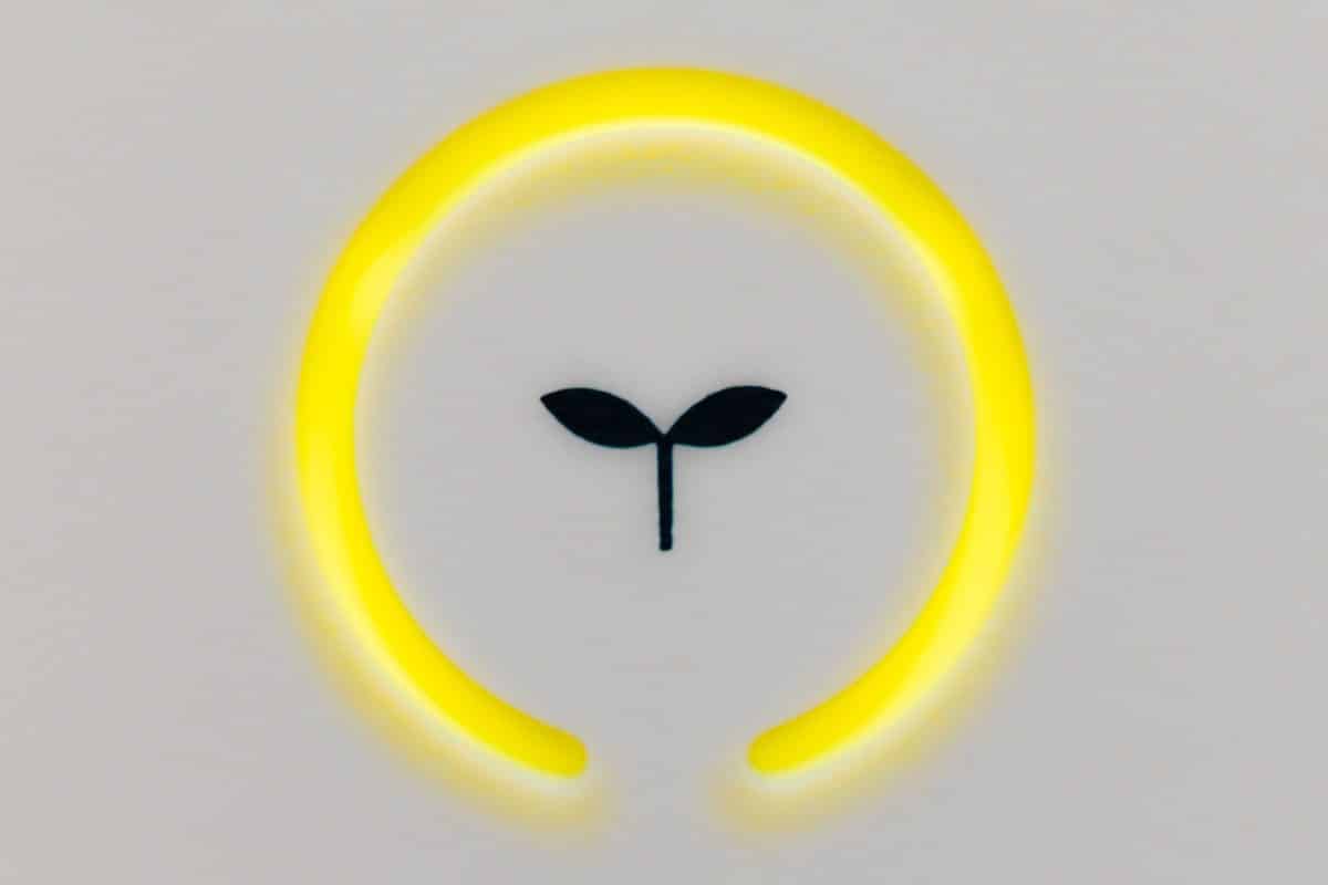 blue and white round logo