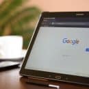 Navigateur Google sur une tablette