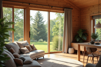 Maison de vacances rénovée avec lumière naturelle et jardin