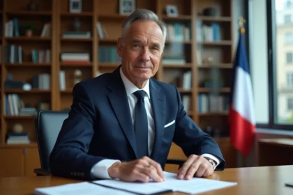 Philippe Tabarot en bureau parisien lors d'une réunion