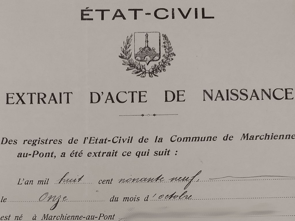 Un acte de naissance